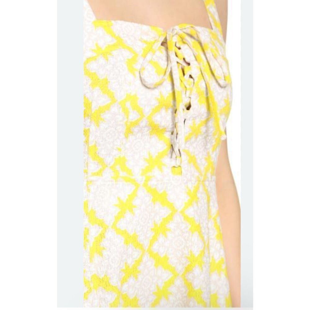 Diane Von Furstenberg luxe lace up henna diamonds print mini dress 6 - Picture 12 of 13
